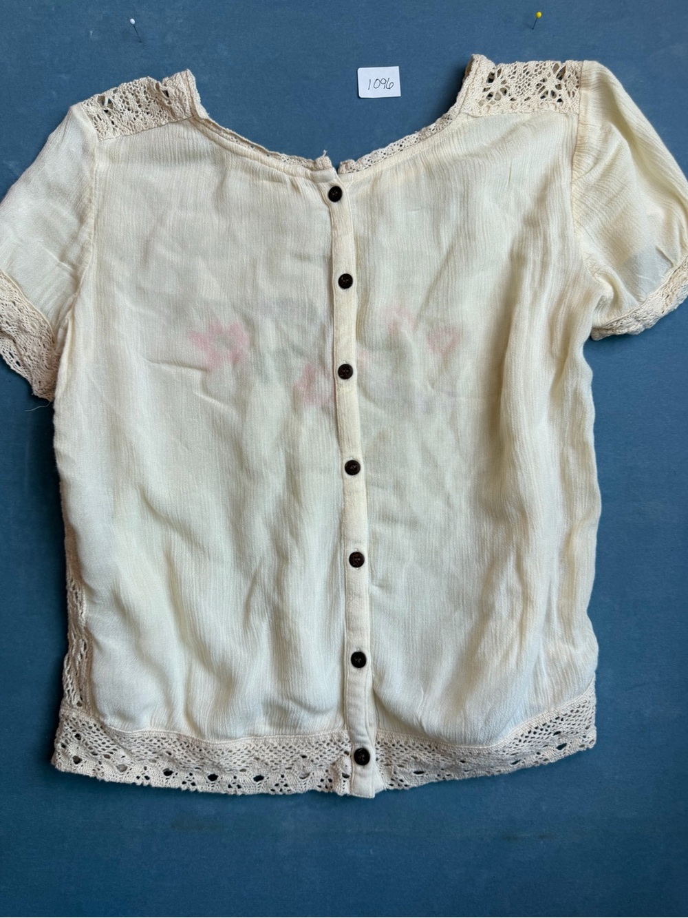 Free People Ivory Gauze Top with Delicate Knit - Picture 10 of 10